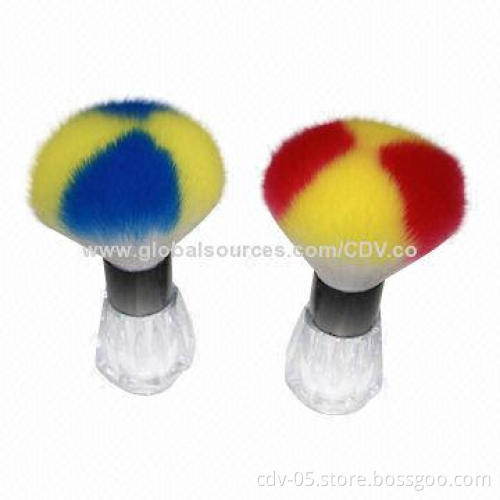 Neck brush, made of plastic bottle with special hair shape, various colors are available